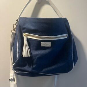Kate Spade Navy and White purse, denim style